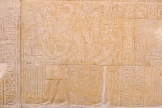 Relief on the double temple of Kom Ombo, Kom Ombo, Egypt