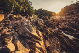 Sunrise Edith Falls in northern Australia, Australia