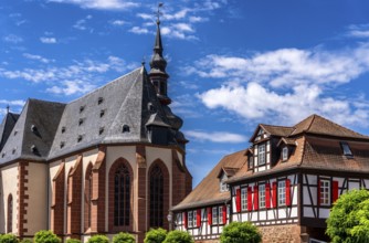 St Mary's Church, also known as the Church of Our Lady, the main church in Büdingen, Hesse, Germany