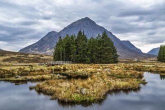 Buachaille Etive Mòr or The Buachaille, Glen Etive, Highlands, Scotland, United Kingdom