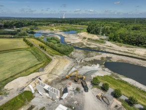 Dortmund, Castrop-Rauxel, North Rhine-Westphalia, Germany - River renaturalisation, renaturation of