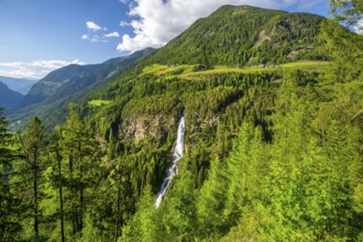 Stuiben Waterfall, Umhausen, Ötztal, Ötztal Alps, Tyrol, Austria