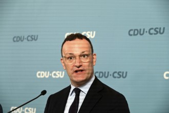 The Chairman of the CDU/CSU parliamentary group, Jens Spahn (CDU), and his deputy Alexander