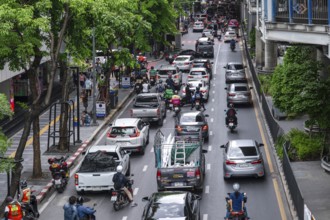 Road traffic vehicles, Bangkok, Thailand