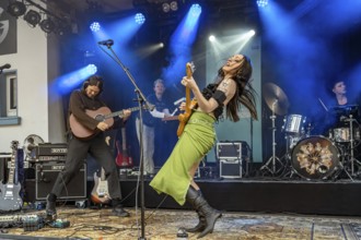 The Danish singer Brimheim live at the Orange Blossom Special Festival, Beverungen, Germany