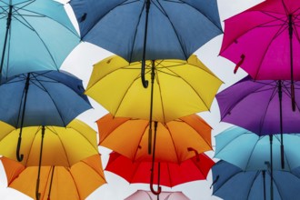 Coloured umbrellas, Interlaken, Bern, Switzerland