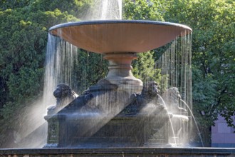 Fountain on Mathildenplatz Darmstadt Germany