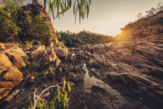Sunrise Edith Falls in northern Australia, Australia