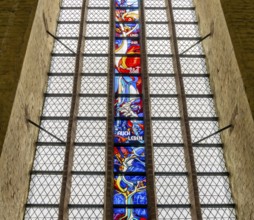 Interior photo, St Mary's Church in the old town of Stralsund, Mecklenburg-Western Pomerania,