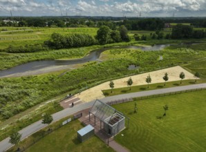 Recklinghausen, Castrop-Rauxel, Ruhr area, North Rhine-Westphalia, Germany - Renaturalised Emscher,