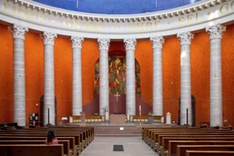 Interior view of Ludwigskirche, St Ludwig, the main Catholic church in Darmstadt, Hesse, Germany
