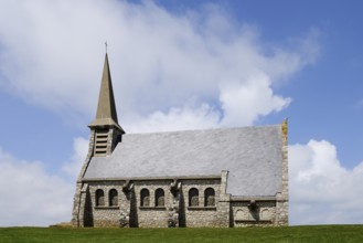 Chapel of Notre Dame de la Garde, patron saint of sailors, Etretat, Seine-Maritime, Normandy,