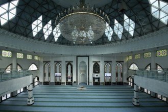 As Syakirin Mosque or KLCC Mosque, Prayer Hall, Kuala Lumpur, Malaysia, Asia