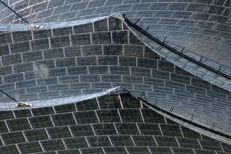 Roof construction Olympic Stadium, Olympic Park, Munich, Bavaria, Germany