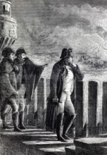 Napoleon I observes the burning of Moscow, which broke out on 14 September 1812, the day when
