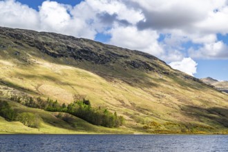 Mountains over Loch Iubhair, Crianlarich, Highlands, Scotland, UK