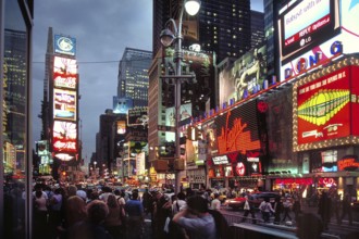 Time Square in the evening, New York City, USA