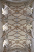 Vaults of the castle church in Bebenhausen Monastery, Bebenhausen district of Tübingen,