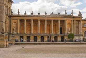 Blenheim Palace, the largest non-royal aristocratic residence in Great Britain, built by Queen Anne