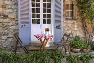 France, French Riviera and Cote D Azur, scenic streets of the old historic Antibes city center