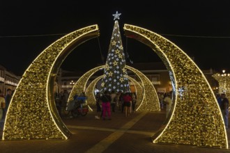 Christmas decorations, Cartagena, Colombia