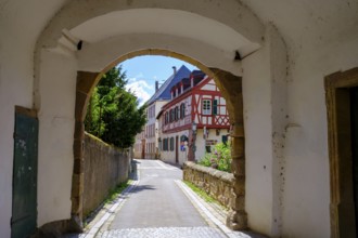Schlossgasse, Alzey, Rhine-Hesse region, Rhineland-Palatinate, Germany