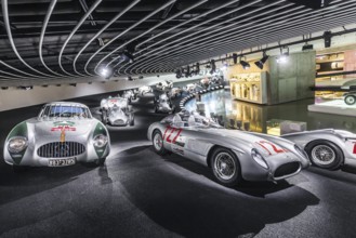 The Mercedes-Benz Museum in Stuttgart presents a journey through the automotive history of the