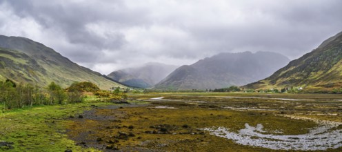 Panorama of Ault a'chruinn, Loch Duich, Scotland, UK