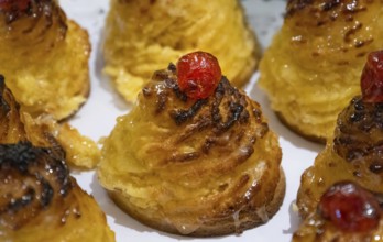 Argentina, Buenos Aires, pastry, sweets and desserts sold in street restaurants and cafes