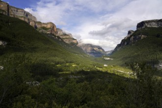 The Monte Perdido massif near Torla-Ordesa, Spain