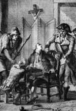 The forced separation of the Dauphine from his father Louis XVI in 1793 during the French