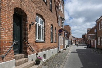 Historic brick architecture, Old Town, Ringkøbing, Ringkøbing Fjord, Denmark