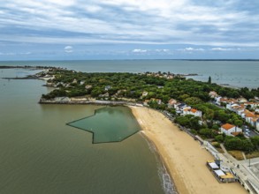 Fouras from a drone, Fouras-les-Bains, Charente-Maritime, Nouvelle-Aquitaine, France
