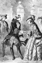In August 1761, King George III met Princess Charlotte of Mecklenburg-Strelitz and married her two