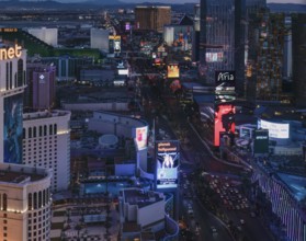 Casinos along Las Vegas Boulevard in Las Vegas, Nevada