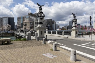 Tourist attraction, place of interest, historic Enkobashi stone bridge over the Enko River with
