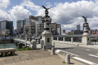 Tourist attraction, place of interest, historic Enkobashi stone bridge over the Enko River with