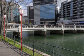 Tourist attraction, place of interest, historic Enkobashi stone bridge over the Enko River,