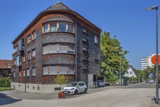 Modern house with wooden shingle façade, Dornbirn, Vorarlberg, Austria