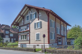 Elegant villa, wooden house, Dornbirn, Vorarlberg, Austria