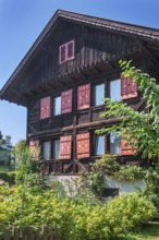 Old wooden house from around 1900, Dornbirn, Vorarlberg, Austria