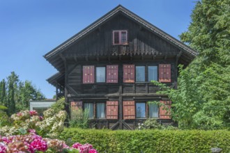 Old wooden house from around 1900, Dornbirn, Vorarlberg, Austria