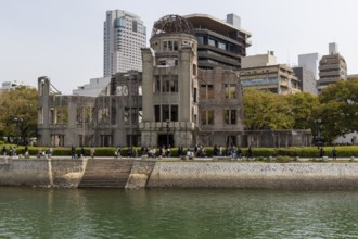 Ruins of the Atomic Bomb Dome, landmark, UNESCO World Heritage Site, peace memorial and memorial to