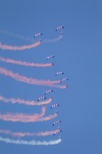 The Falcons parachute display team of the Royal air force RAF, England, United Kingdom