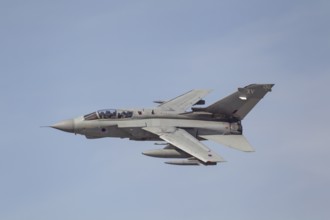 Panavia Tornado MRCA military jet aircraft in Royal air force RAF colours flying, England, United