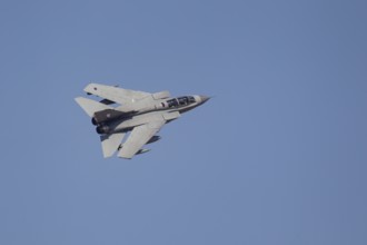 Panavia Tornado MRCA military jet aircraft in Royal air force RAF colours flying, England, United