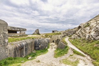Fortress at PenHat with bunkers from World War II that were part of the Atlantic Wall,