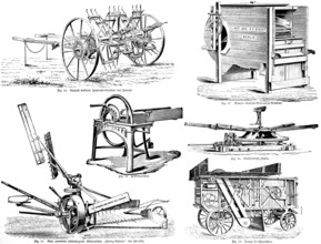 Double-acting hay-turning machine by Clifford Howard, Australian inventor and entrepreneur,