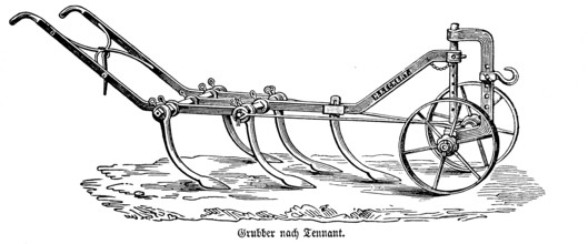 Cultivator for soil loosening and crumbling according to Tennant, use, preparation of the seed, one
