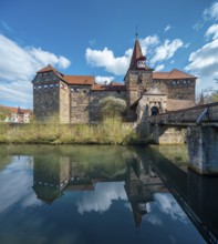Wenzel Castle or Lauf Imperial Castle on the River Pegnitz, Lauf an der Pegnitz, Middle Franconia,